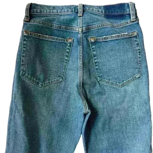 Abercrombie & Fitch Ultra High Rise Ankle Straight Jeans Medium Wash Blue Size 6 - Picture 6 of 6